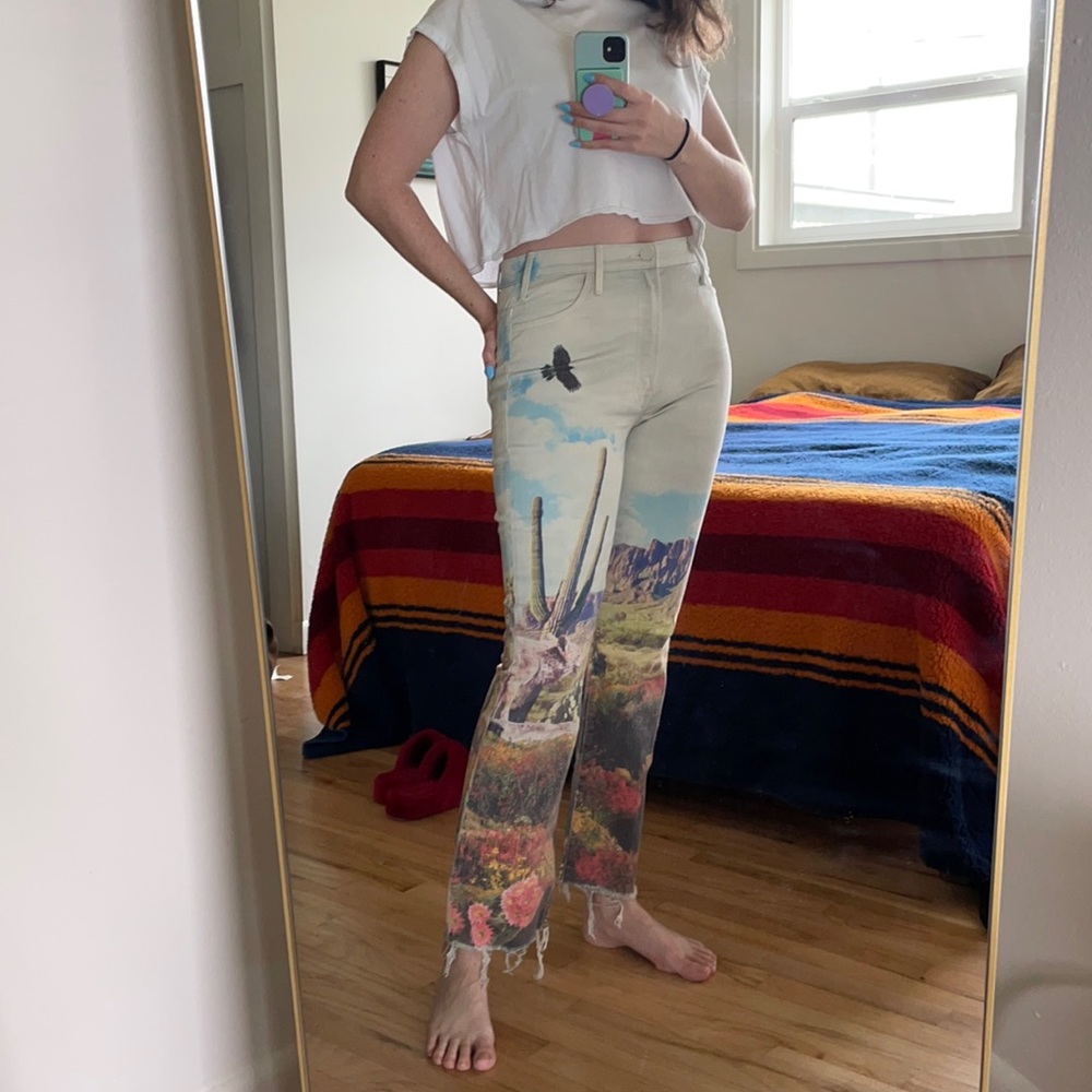 RARE 😱🤩 MOTHER The Hustler Ankle Fray Giddy Up